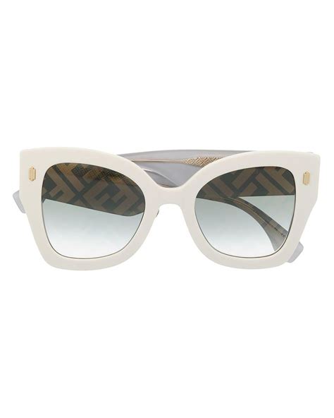 white vintage fendi sunglasses|Fendi sunglasses women white.